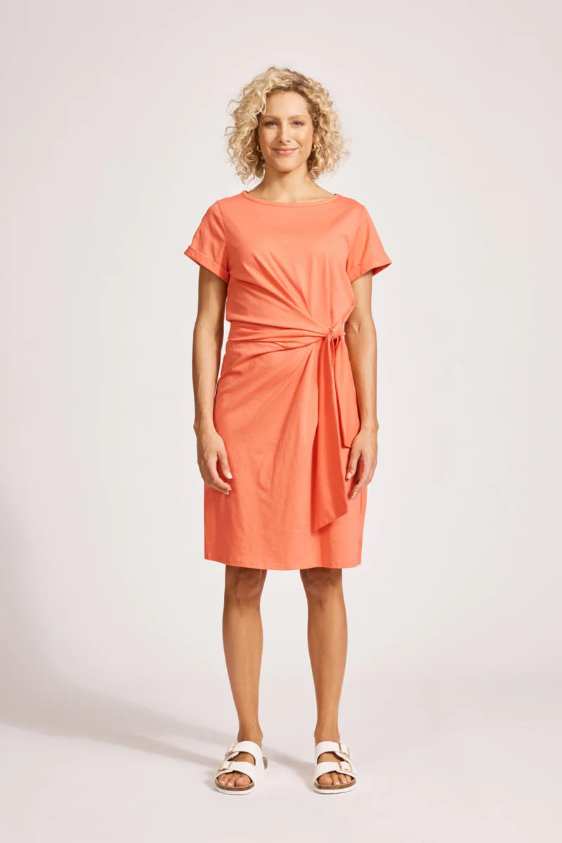 Francia Tie Dress - Coral