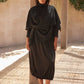 Crossover Wrap Knit - Charcoal (One Size)