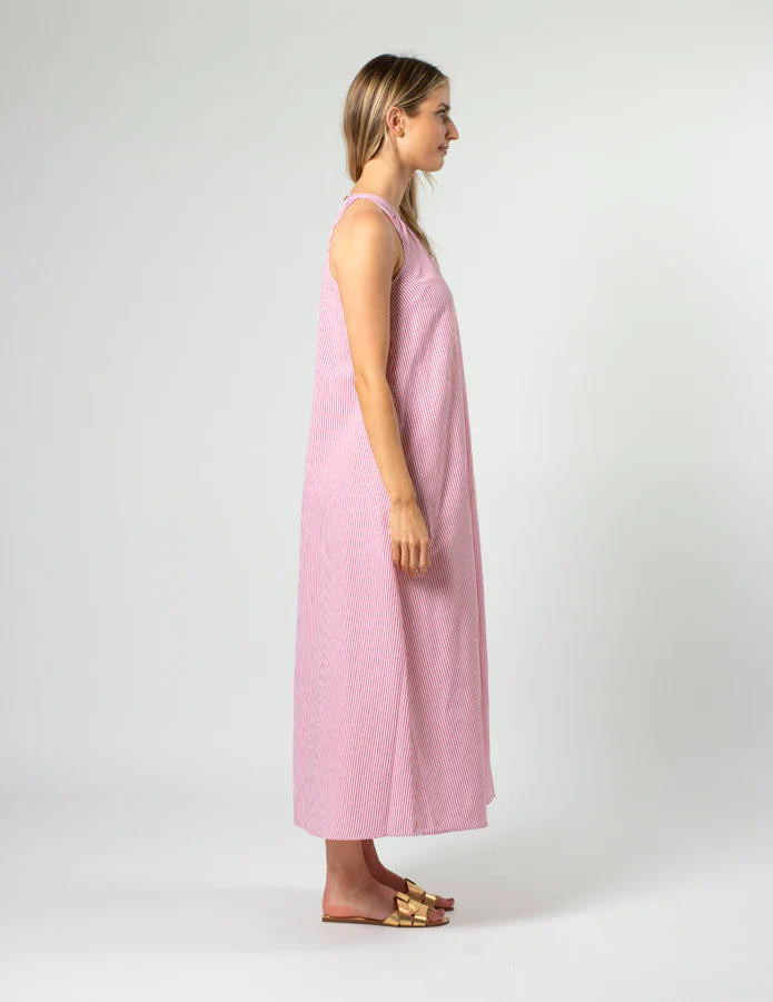 Nyla Dress Red Stripe