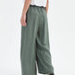Pleat Front Palazzo Pant Petrol
