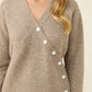 Miru Button Cardigan - Stone