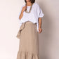 Gessica Linen Skirt Latte