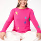 Vermont Star Crew Jumper - Hot Pink