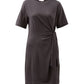 AGNES TIE MINI TEE DRESS/PHANTOM