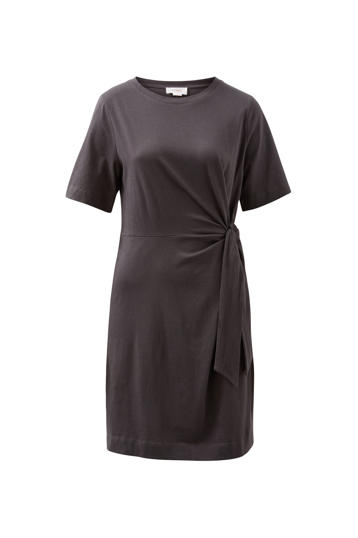 AGNES TIE MINI TEE DRESS/PHANTOM