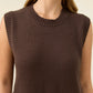 Darby Knit Vest - Chocolate