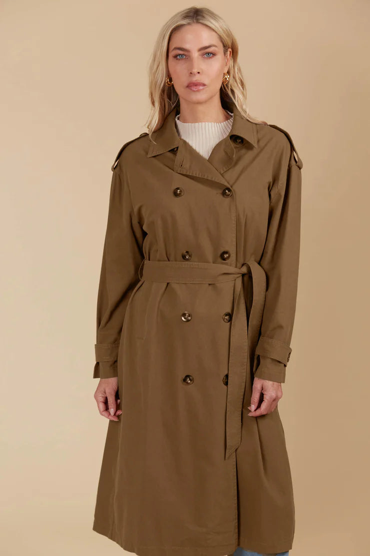 Freya Trench Coat - Toffee