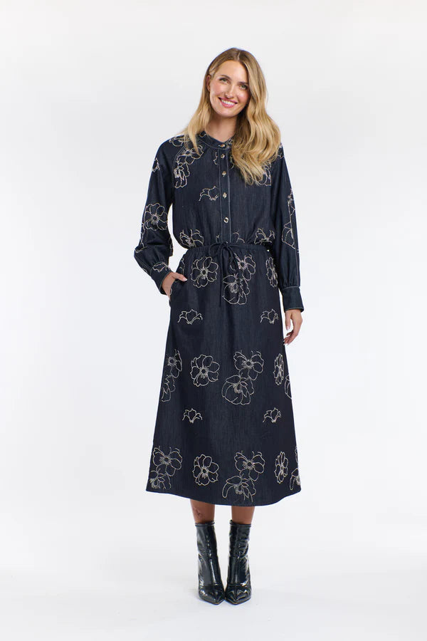 Estelle Sequins Denim Shirt