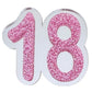 18 Birthday Brooch (Silver / Pink)