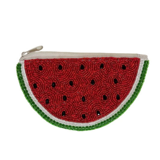 Red Watermelon Sequin Coin Purse