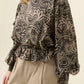 Grace Frill Top Paisley