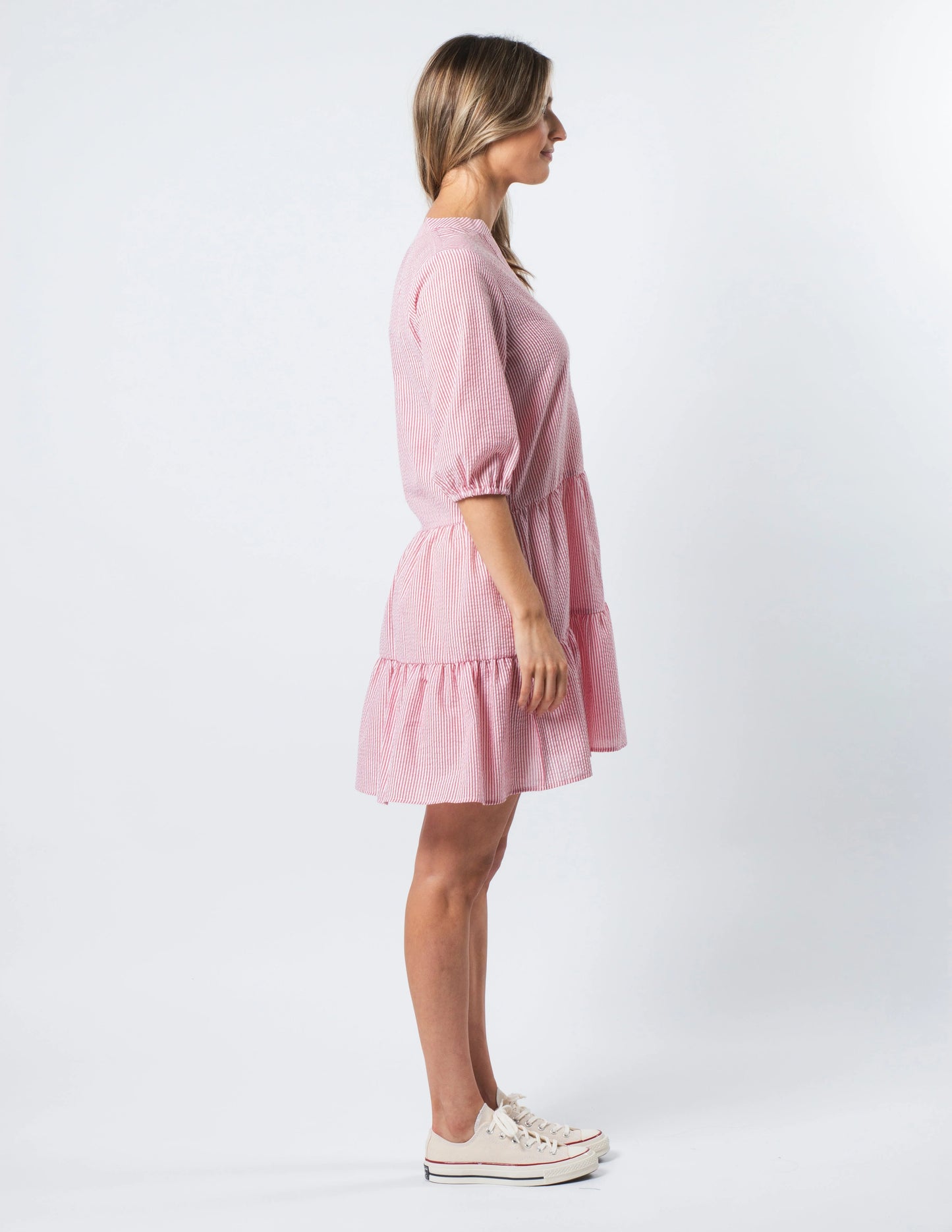Tabitha Dress Red Stripe