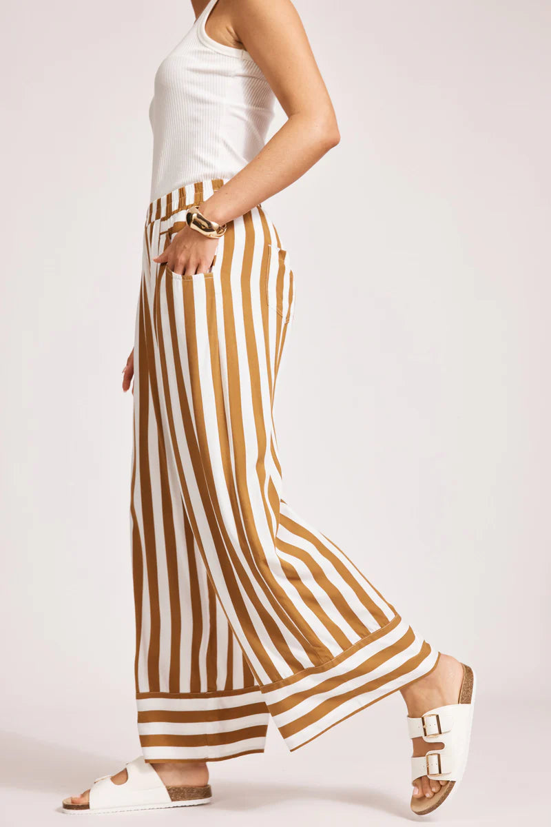 Treville Stripe Pant Caramel