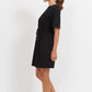 Jardin Tshirt Dress - Black
