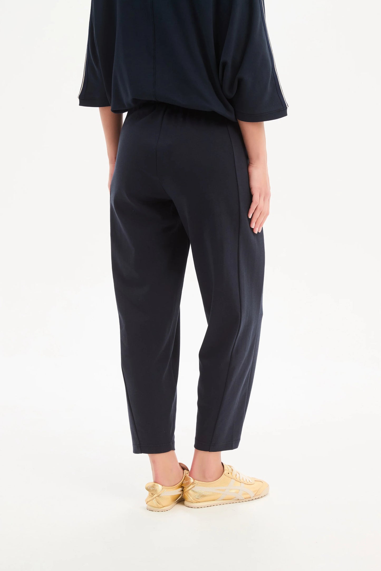 BARREL LEG LOUNGE PANT - Navy