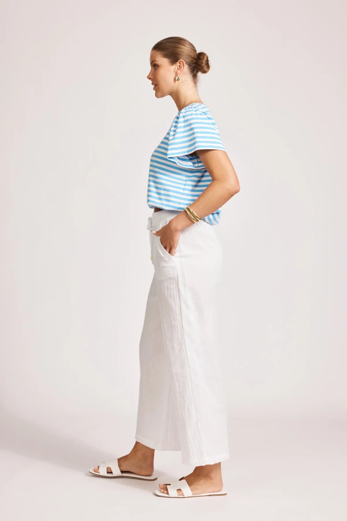Orsula Crop Pant White