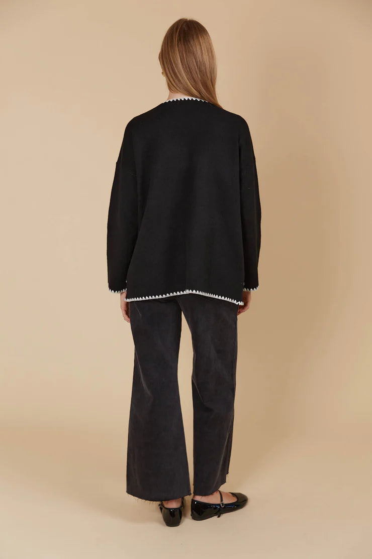 Athena Cardigan - Onyx