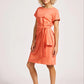 Francia Tie Dress - Coral