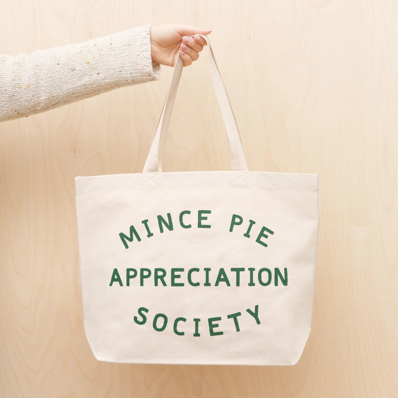 Mince Pie Appreciation Society Tote Bag - Canvas
