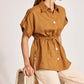 Miramar Tie Shirt Camel (One Size)