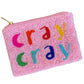 Cray Cray Beaded Coin Purse