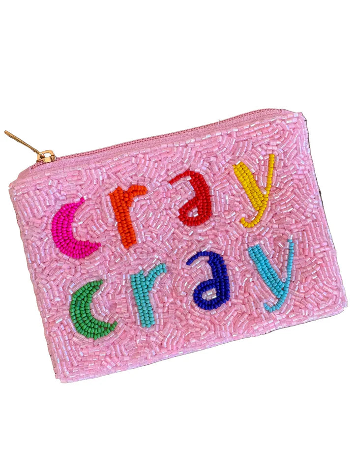 Cray Cray Beaded Coin Purse