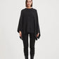 V Detail Oversized Knit Charcoal (One Size)