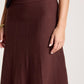 Zala Knit Skirt - Mahogany