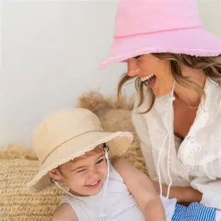 Teagan Medium Brim Pink Hat - Adult