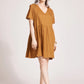 Miramar Midi Dress - Caramel