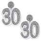 30 Birthday Earrings (Silver / Silver)