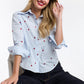 Queen of Hearts Shirt - Sky Blue