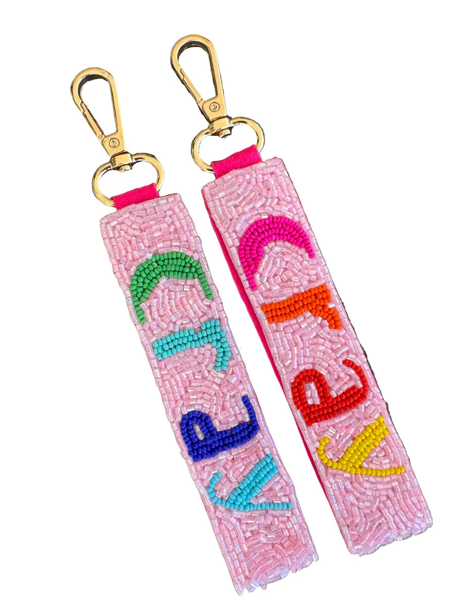 Cray Cray Beaded Keychain