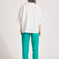 Miramar Collared Top White