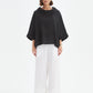 Funnel Neck Boxy Top - Black
