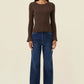Darby Knit Top Chocolate