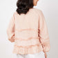 Amanda Silk Linen Top Peachy Pink