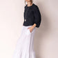 “Gessica Linen Skirt White