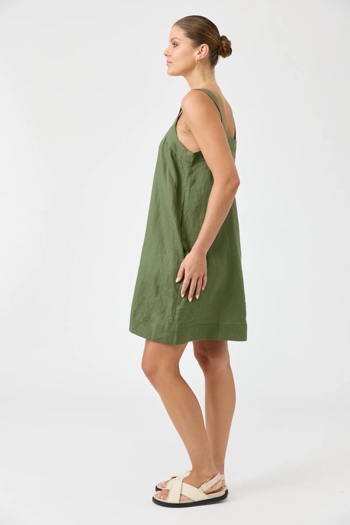 Studio Short Tank Dress Olive
