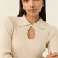 Nell Knit Top - Stone