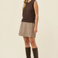Darby Knit Vest - Chocolate