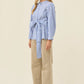 Quinn Wrap Shirt - Cobalt