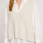 Liora Knit Vest - Bisque