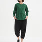 Curved Seam Top - Hunter Green