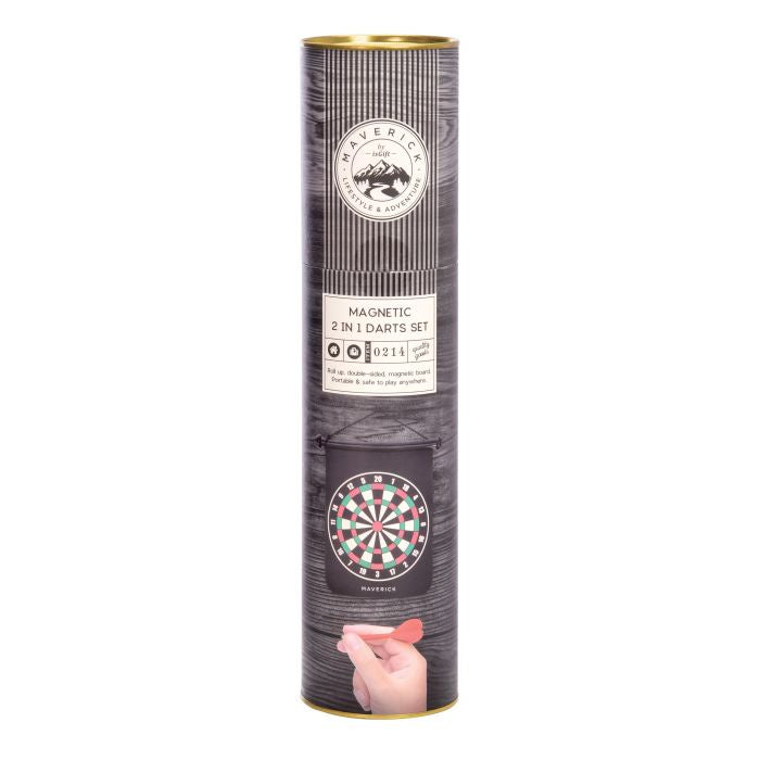 Magnetic 2 in 1 Darts Set Black