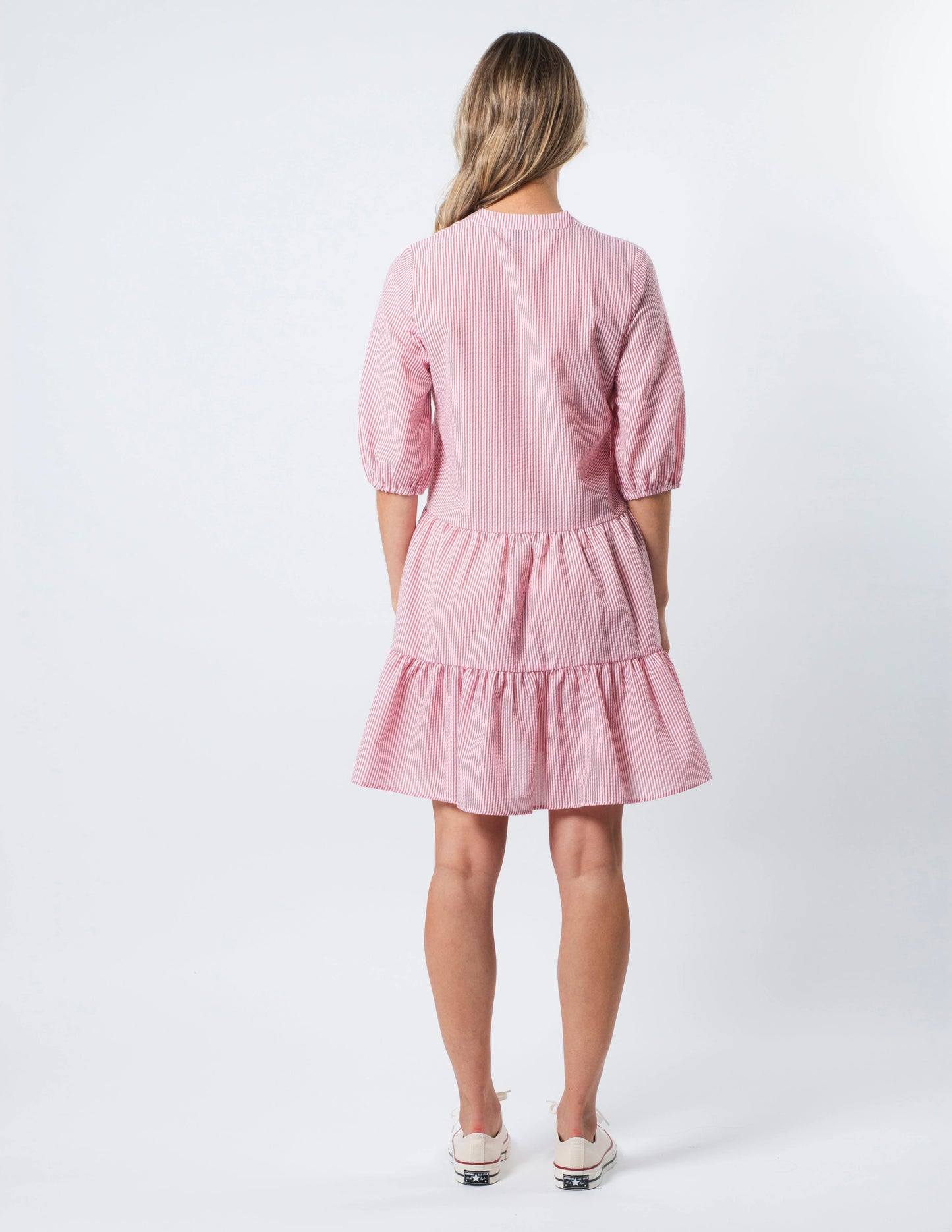 Tabitha Dress Red Stripe