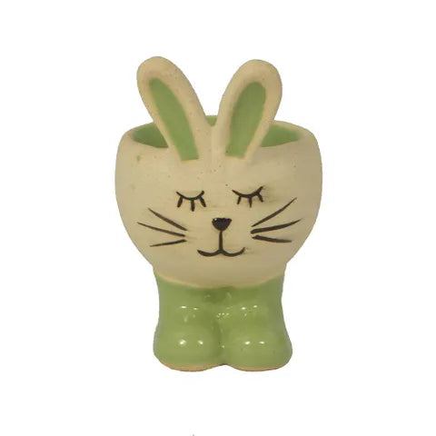 Bert Bunny Egg Cup 6 x 8 - Green