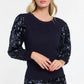 Date Night Top Navy