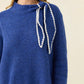Athena Scarf Jumper Cobalt