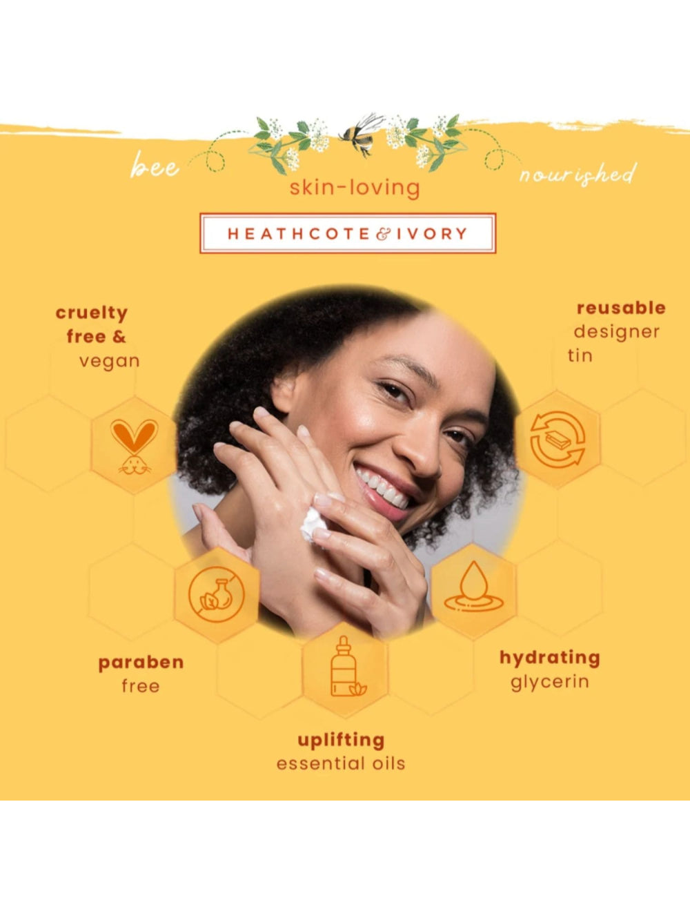 Heathcote & Ivory Busy Bees Hand Cream in Tin